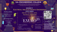 EXURO'23 National Level Technical Symposium Poster